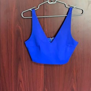 Blue crop top